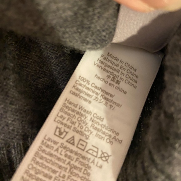 Screw Shrunken Cashmere Crewneck Sweater in Heather Charcoal Size Small - Picture 5 of 8